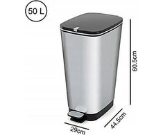 Keter Šiukšliadėžė CEP SU PEDALU, 45 l, pilka sp.