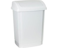 Plast Team Atliekų konteineris 25L Swing baltas