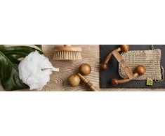 Martini Spa Sisal and cotton mittens Natural