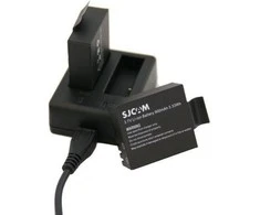 SJCAM Dvejopas įkroviklis SJ4000 / SJ5000 / M10 (R- R- LAD- SJ4- 5- M10)
