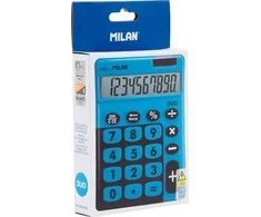 Skaičiuotuvas 10 elementų Touch Duo mėlynas MILANAS