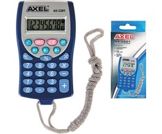 Axel Ax-2201 biuro skaičiuoklis, kompaktiškas, su dirželiu