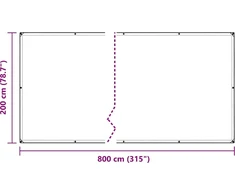 Skaidrus brezentas su ąselėmis 2x8 m PVC