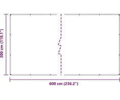 Skaidrus brezentas su kilpomis 3x6 m PVC