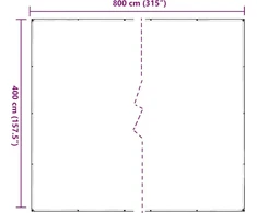 Skaidrus brezentas su ąselėmis 4x8 m PVC