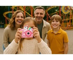 Xrec Skaitmeninis fotoaparatas 40 MP HD kamera selfie objektyvas vaikams žaidimai MP3 / Xrec H05 / Violetinis triušis