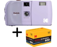 Skaitmeninis fotoaparatas keine Marke Kodak EC35 Film Camera Lavender + Kodak Ultra Max 24 Exp (RK0711)