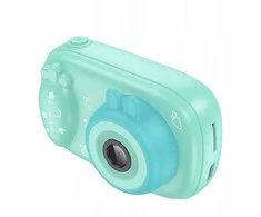 Skaitmeninis vaikiškas fotoaparatas su asmenukių funkcija Hoco 1MP 2,0" HD Ready DV205 mėlynas