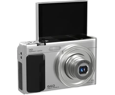 Skaitmeninis fotoaparatas Xrec Aparat Skaitmeninis C89 64mp 4k 10x zoom optyczny sukamasis ekran Lcd 3,2" / C89 / sidabrinė