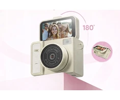 Skaitmeninis fotoaparatas Xrec Mini Fotoaparatas Kamera Retro Video 2k Pakabukas Raktų pakabukas Sukamas Ekranas / Xrec X7 / Smėlio spalvos