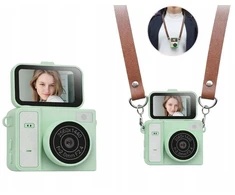 Skaitmeninis fotoaparatas Xrec Mini Aparat Kamera Retro Video 2k Pakabukas Raktų pakabukas Pasukamas Ekranas / Xrec X7 / Žalia