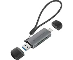 Skaitytuvas Conceptronic CONCEPTRONIC kortelių skaitytuvas USB-C/USB-A -> Micro SD/TF sw