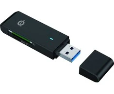 Skaitytuvas Conceptronic CONCEPTRONIC SD+MicroSD Card Reader USB 3.0 juodas