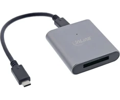 Skaitytuvas InLine® kortelių skaitytuvas USB 3.2 USB Type-C arba USB A, skirtas CFexpress Type-B kortelėms