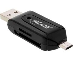 Skaitytuvas InLine microUSB / USB 2.0 (66779)