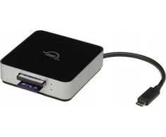 Skaitytuvas OWC Atlas Dual CFexpress + SD kortelių skaitytuvas: USB-C dviejų lizdų CFexpress Type B ir SDXC UHS-II kortelių skaitytuvas
