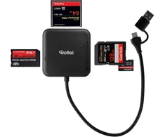 Skaitytuvas Rollei Kart USB 3.0 Type-A/Type-C juoda (25102)
