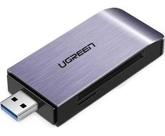 UGREEN USB Adapteris 4 in1 card reader SD + Micro SD (sidabrinis)