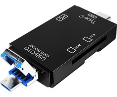 VAKOSS KORTELĖS SKAITYtuvas 6IN1 USB A / MICRO USB / USB C / SD / MICRO SD / USB TC-R425X