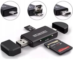 Skaitytuvas Zenwire SD kortelių skaitytuvas 5 viename „Micro USB“ atmintinė USB-C OTG