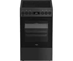 Viryklė Whirlpool Cooker | W5V8LCSA | Hob type Vitroceramic | Oven type Electric | Anthracite | Plotis 50 cm | Gylis 60 cm | 60 L