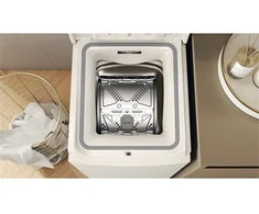 Skalbimo mašina Whirlpool Whirlpool TDLR 55140S Skalbimo mašina, C, Top loading, Skalbimo talpa 5.5kg, 1051 RPM, Gylis 60 cm, Baltas | Whirlpool