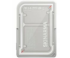 SKINARMA nešiojamoji baterija „Nexus Mecha“ su magnetiniu stovu, 5000 mAh, 20 W, PD USB-C, „MagSafe“, šviesiai pilka