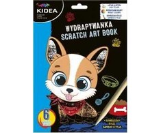 Kidea A5 Pieski Wydrapywanka, 6 arkuszy su patyczkiem