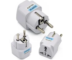 Fusion Accessories Fusion įkroviklio adapteris JK | JAV | AU | CH -> EU (220V) baltas