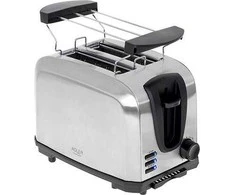 Skrudintuvas Adler Toaster AD 3222 Power 700 W Number of slots 2 Housing material Nerūdijantis plienas Sidabrinis