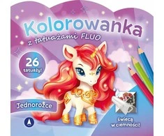 Skrzat Wydawnictwo Kolorow.su tattoo.FLUO Unicorns 77575