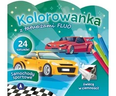 Skrzat Wydawnictwo Kolorow.su tattoo.FLUO Sportiniai automobiliai 77612