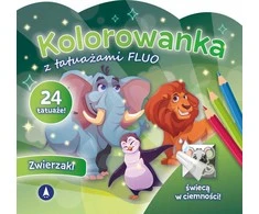 Skrzat Wydawnictwo Kolorow.su tattoo.FLUO Animals 77629