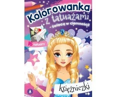 Skrzat Wydawnictwo Kolorow.su tatuiruotė. Švyti tamsoje! Princesė 7608