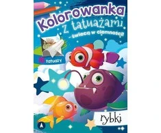 Skrzat Wydawnictwo Kolorow.su tatuiruotė. Švyti tamsoje! Žuvis 76042
