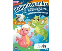 Skrzat Wydawnictwo Kolorow.su tatuiruotė. šviečia tamsoje! Drakonai 78794