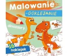 Skrzat Wydawnictwo Tapybos-klijavimo dinozaurai 71139