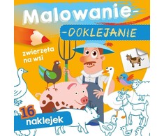 Skrzat Wydawnictwo Piešimas-klijavimas Gyvūnai kaime 71108
