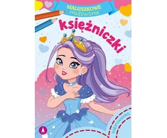 Skrzat Spalvinimo knygelė A5 Mažylių tapyba. Princesės GLOBAL 075403