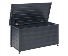 Beliani Garden Box CAMPALTO Metalinis 123 cm 60 cm Tamsiai kamuolys