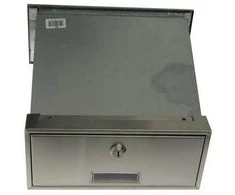 Letterbox prie sienos nerūdijančio priekio