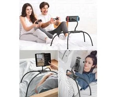 Skrzynkazdrewna Stovas Medinė dėžutė Elastingas stovas Trikojis Padėklas Planšetė Telefonas Nintendo Switch Rog Ally / Q2t