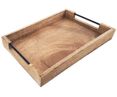 Skrzynkazdrewna Orion Dėžė Valgiams Dėžė 40,5x30,5 cm Iš Mango Medžio