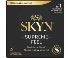 Skyn Supreme Feel ploni nelateksiniai prezervatyvai 3 vnt.