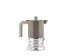 Alessi Vite PM01/3 WG Moka pot, 3 cups - Warm Pilkas