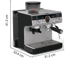 Krups Precision XP801T10 kavos aparatas Pusiau automatinis Espreso kavos aparatas 3 L