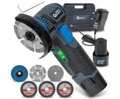 Šlifuoklis Geko Mini kampinis šlifuoklis akumuliatorinė bešepetėlinis 76mm 2x2.0Ah 12V (4) (5903418307707)