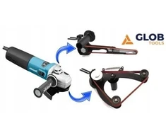 Šlifuoklis Glob INOX1 Nerūdijančio plieno apdirbimo rinkinys (šlifuoklis Makita 9565CVR, GS01-00, GS03-00, šlifavimo juostų rinkinys)