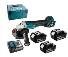 Šlifuoklis Makita kampinis 18V 125mm 3x5,0Ah reguliuojami sūkiai BL (DGA511RT3J)