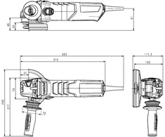 Šlifuoklis Metabo WE 17-125 Quick